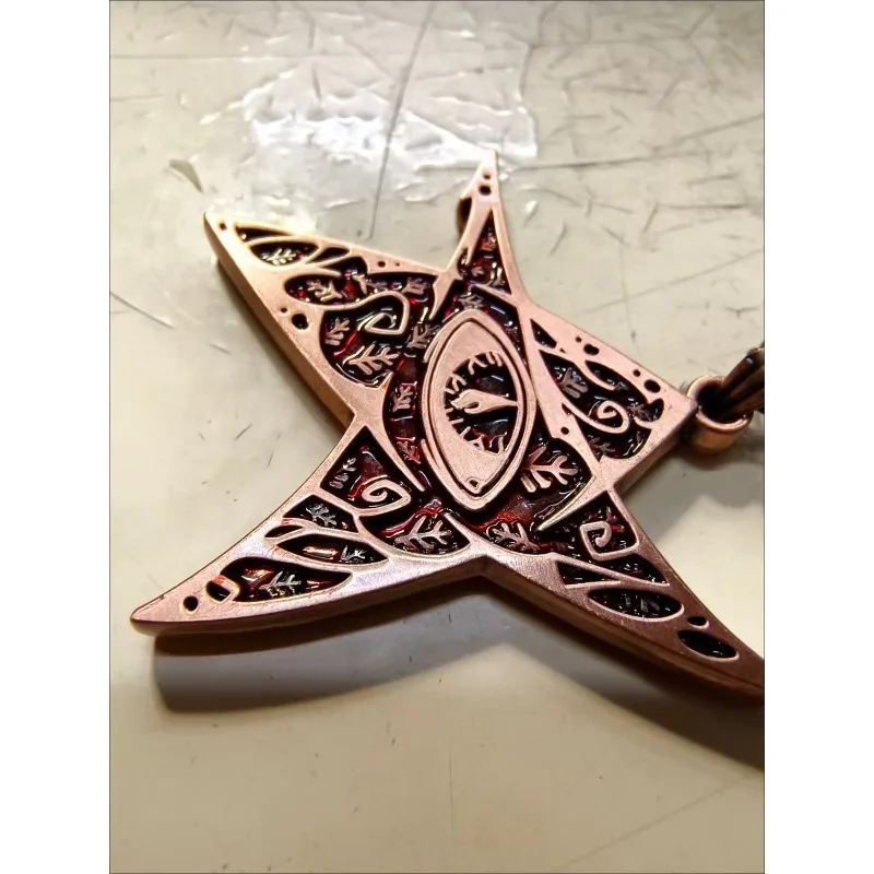 Elder Sign of Cthulhu Pendant Necklace Lovecraft Pentagram Beacon of Protection Cosmic Mysteries Supernatural Forces Antique