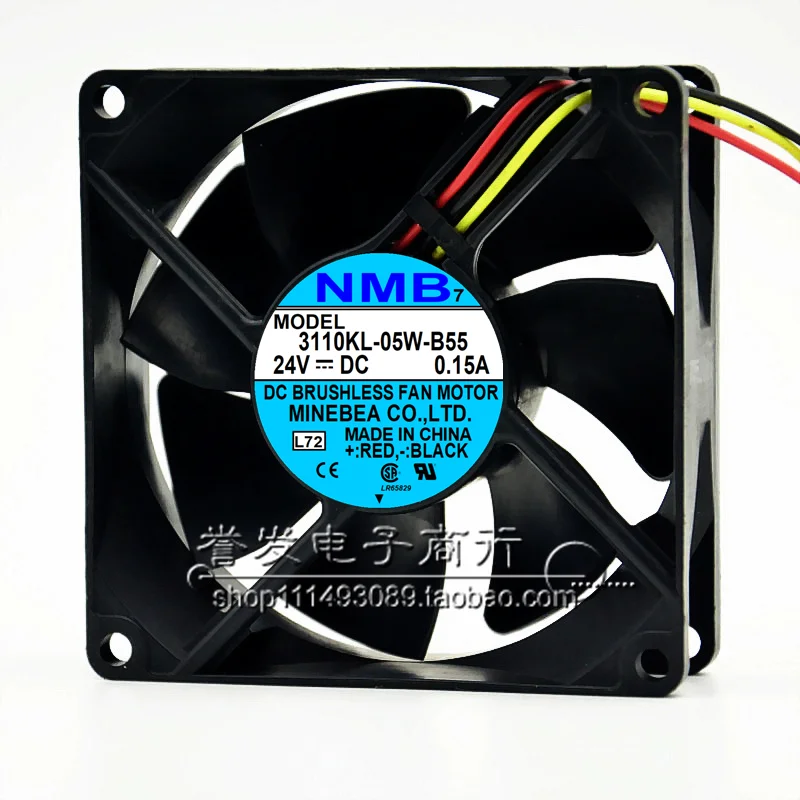 새로운 오리지널 3110KL-05W-B55 24V 0.15A 8025 80x80x25mm 냉각 팬 라디에이터