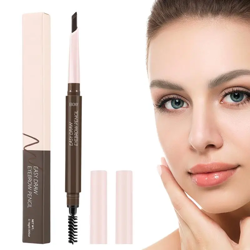Wenkbrauwpotlood Langdurige Waterdichte Wenkbrauwen Potlood Double-Ended Microblading Wenkbrauw Pen Langdurige Natuurlijke Wenkbrauw Make-Up