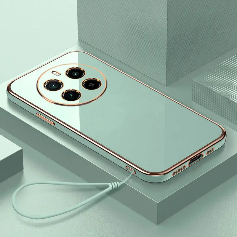 حافظة لهاتف Realme 12 4G Realme 12 Pro حافظة هاتف Realme 12 + حافظة Realme 12 Pro Plus + غطاء خلفي فاخر مطلي مربع مقاوم للصدمات