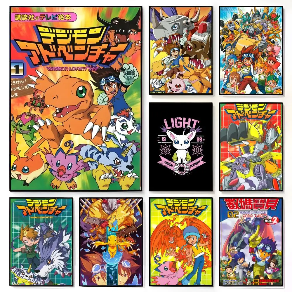 Adventure Fantasy Nostalgic Game D-Digimon S-Story Poster American Film Mural Home Childrens Room Wall Decor Print