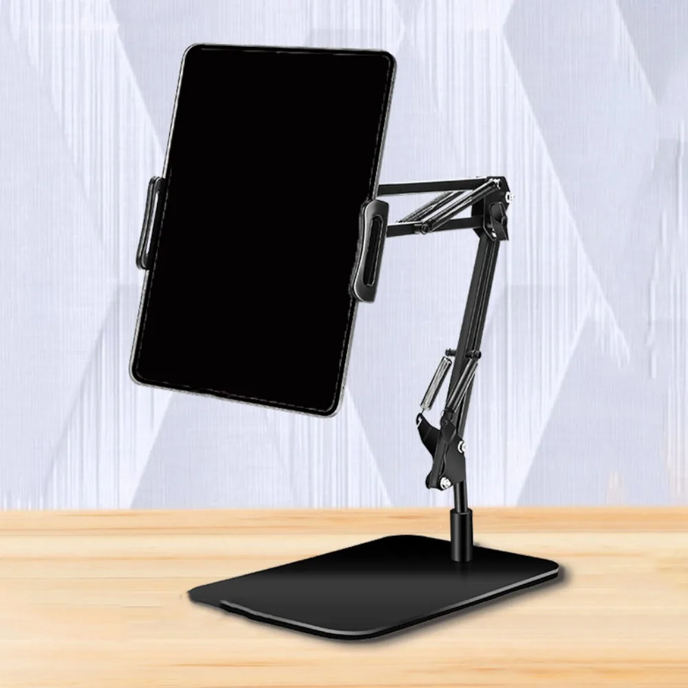 حامل هاتف محمول ناتئ ميكانيكي قابل للتعديل بذراع طويل حامل هاتف مكتبي محمول 360 درجة ° تدوير حامل الهاتف المحمول #4