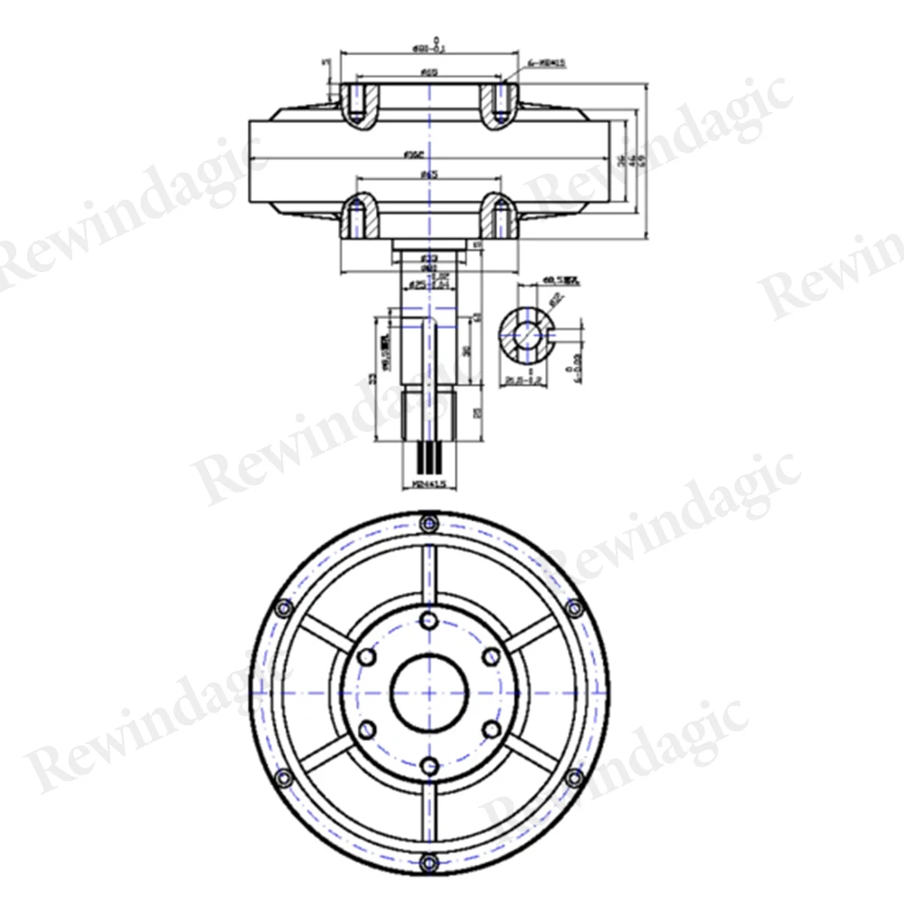 Imagem -05 - Turbina Eólica e Turbina de Água Baixa Velocidade Gearless 3phase ac dc Gerador de Ímã Permanente 3000w 5000w 12v 24v 48v Entrega Rápida