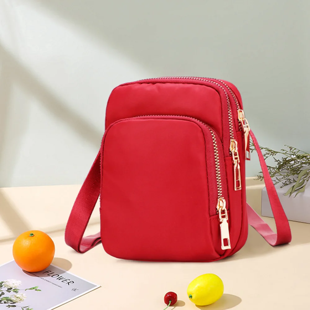 Mobile Phone Crossbody Bags for Women Fashion Women Small Handbags Shoulder Bag Cell Phone Pouch Largea Capacity 3 Layer Wallet