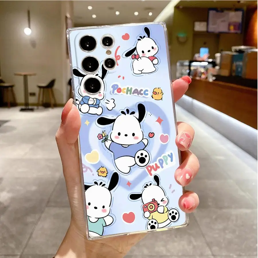 Custodia morbida per telefono per Samsung Galaxy S20 S25 Ultra S24 FE S10 Plus S22 S21 Nota 10 20 Ultra S23 Kawaii Sanrio Cinnamoroll