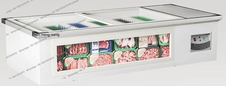 

Freezer Desktop Refrigerated Display BBQ Fried Skewers Freezer Fresh Keeper Refrigerator