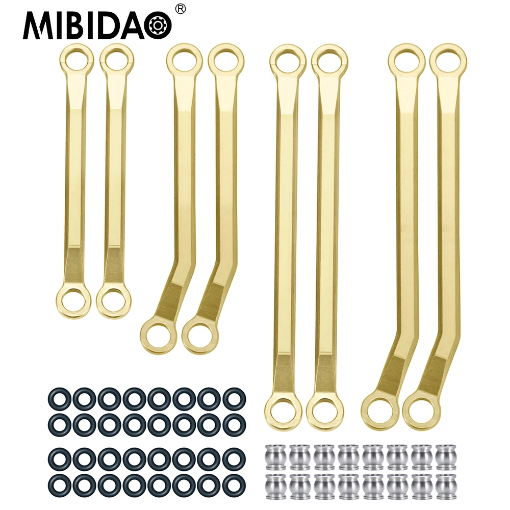 

MIBIDAO латунный противовес, набор тяг для увеличения шасси для TRX4-M Bronco Defender 1/18, модель автомобиля на гусеничном ходу с дистанционным управлением