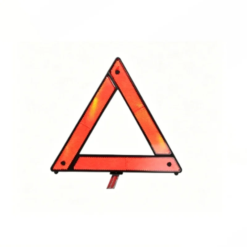 1pc Emergency Breakdown Warning Triangle Red Reflective Safety Hazard Car Tripod Folded Stop Sign Reflector Reflectante ﻿