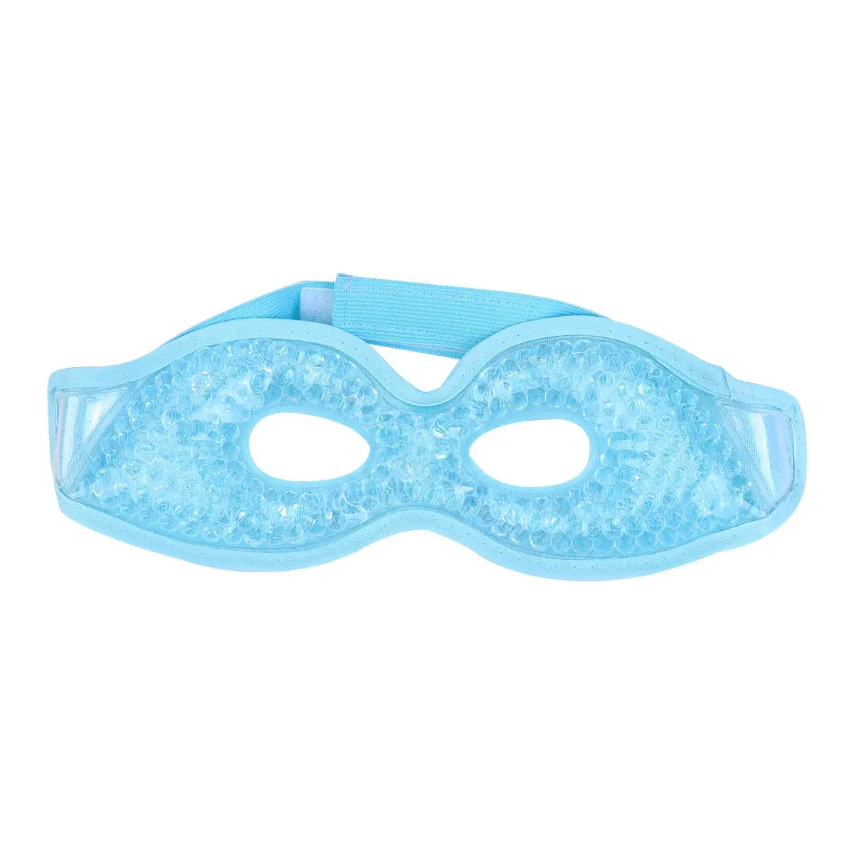 Blue PVC Gel Eye Mask Double-Sided Hot Cold Compress Therapy Reusable Hook Loop Eye Patch Cold Compress Beauty