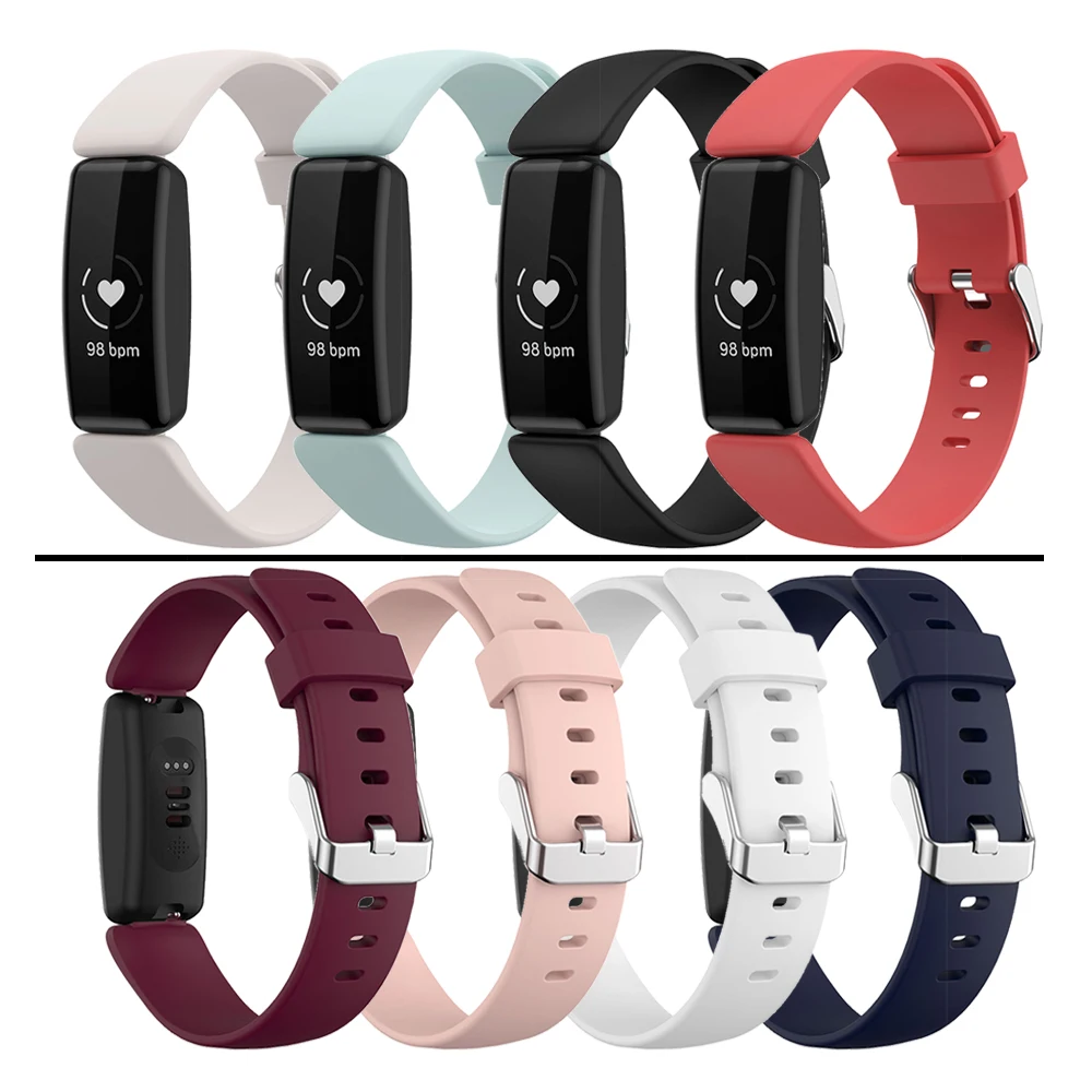 Silicone Sport S/L Strap Wristbands Compatible For Fitbit Inspire 2 Band Replacement Smart Watch Bracelet For Fitbit Inspire 2