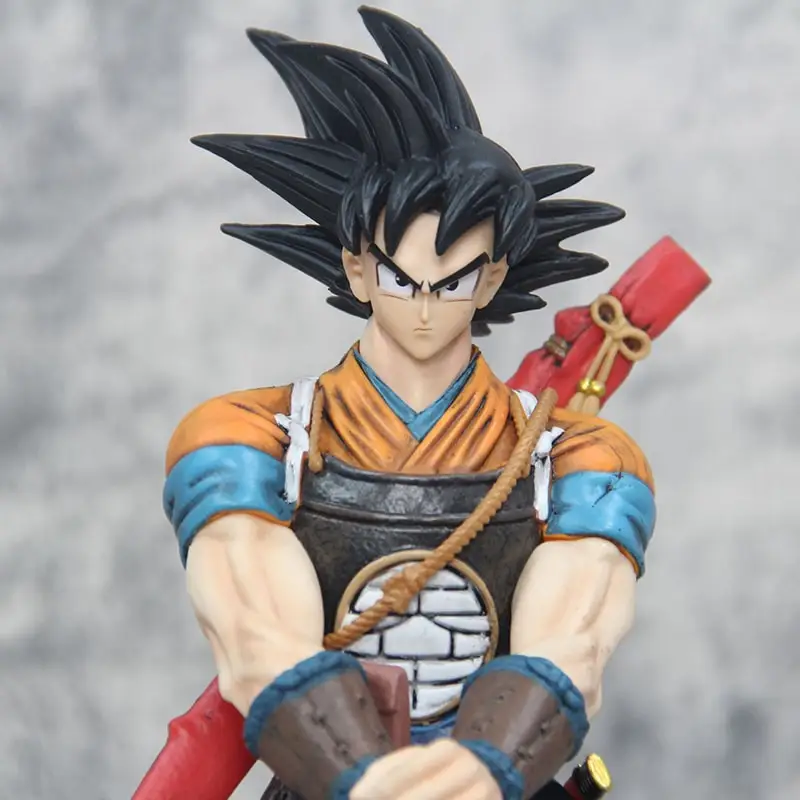 Figura Dragon Ball Anime, Estatueta Samurai Gk, Modelo Super Saiyan, Coleção de Ornamentos, Brinquedo de Decoração, Presente, 29cm