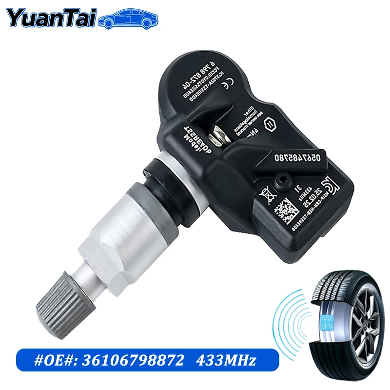 6798872 36106798872 مستشعر ضغط الإطارات TPMS لـ 2014 2015 2016 2017 2018 Rolls-Royce Dawn Ghost Wraith Alpina 6 B5 B6 D5 XD3