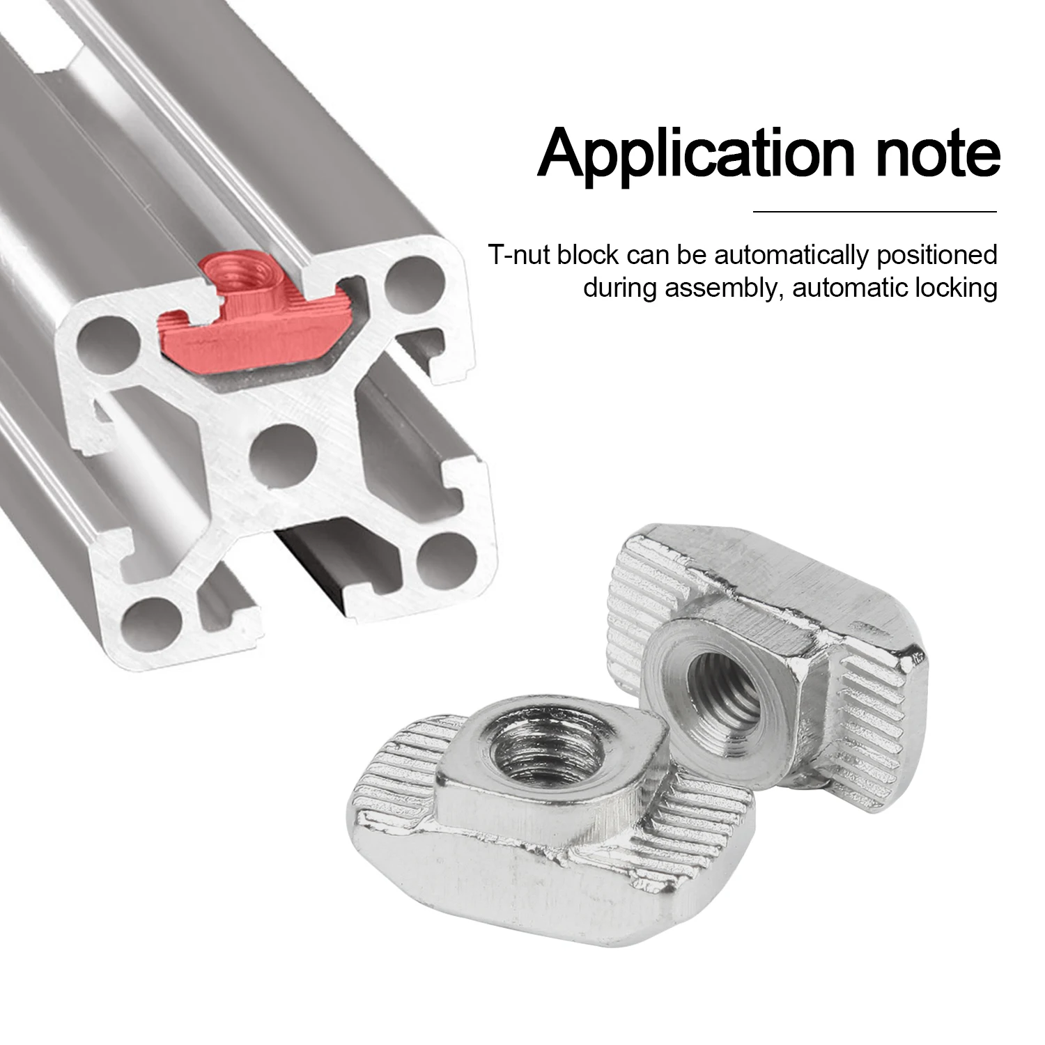 NINDEJIN 96pcs T nut Set M3 M4 M5 M6 M8 Hammer Head T-slot Nut Kit Sliding t-nut for 2020 3030 4040 Aluminum Profile Fasteners