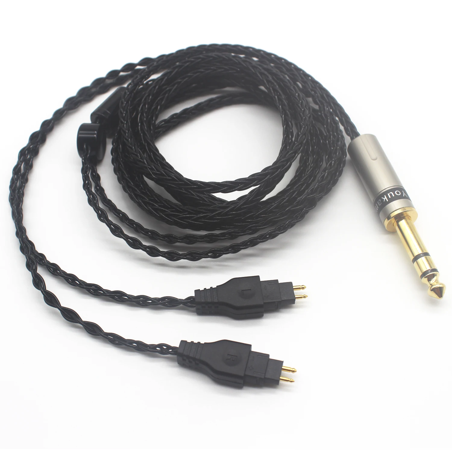 Youkأموo 6.35 مللي متر استبدال ترقية كابل متوافق ل Sennheiser HD580 HD600 HD650 HD660S HD58X HD6XX ترقية كابل-B