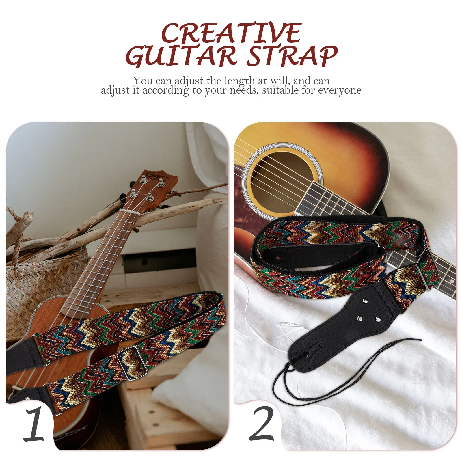 

Guitar Strap Electric Kids Acoustic Straps Shoulder Accessories Belt for Men Neck