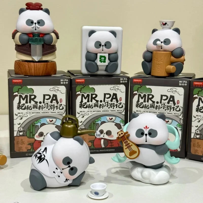 

Original Mr.Pa National Essence Travel Notes Series Blind Box Anime Action Figure Collectible Doll Cartoon Decor Toy Kids Gift