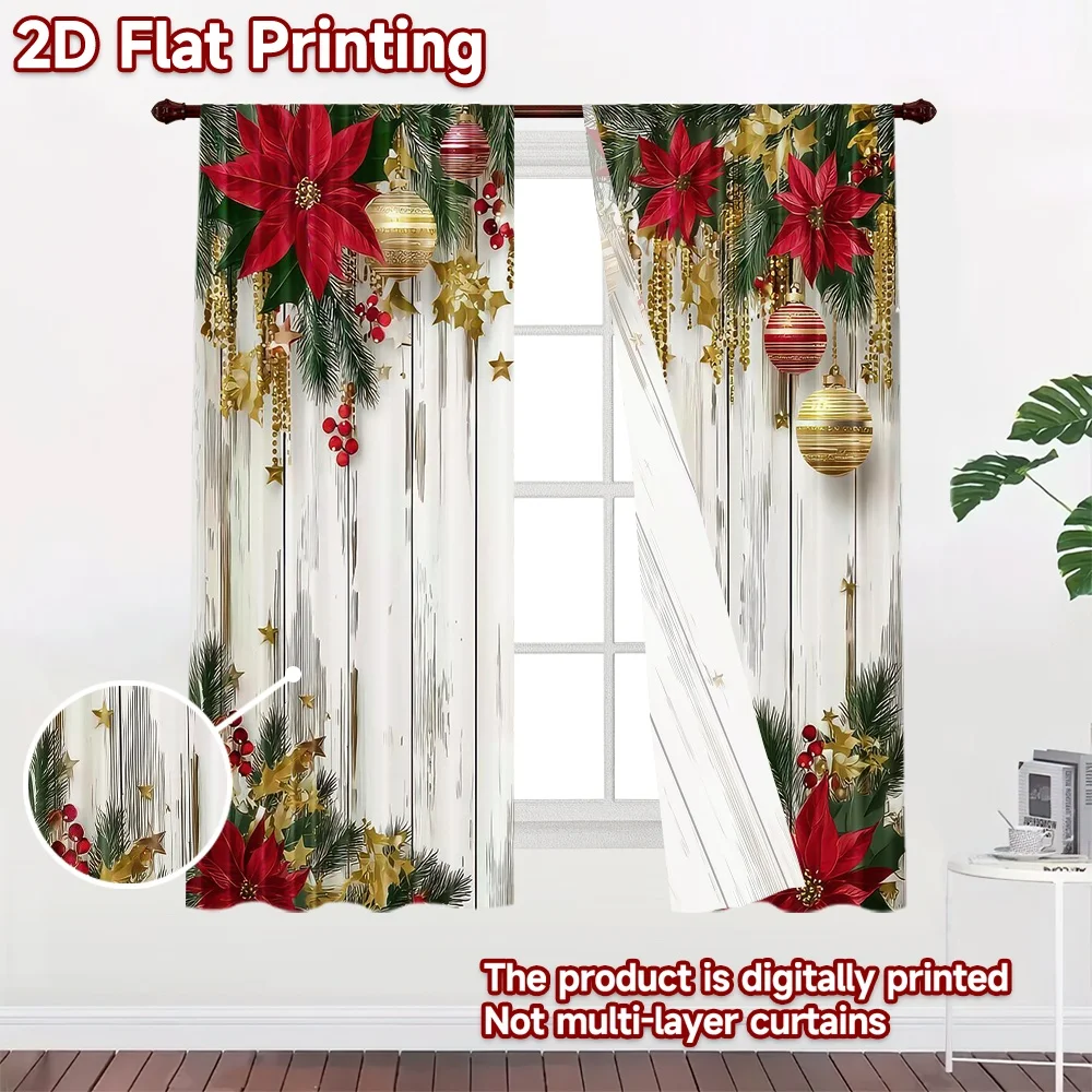 1pc 2D flat Photography Backdrop Popular Tapestry Christmas Festive Garland 100% Polyester Holiday Decorations Perfect for