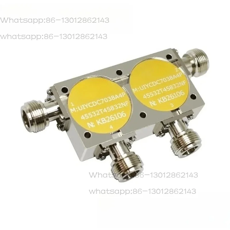 300W High Power UHF 200 to 1875MHz 4 Port RF Dual Junction Coaxial Circulator