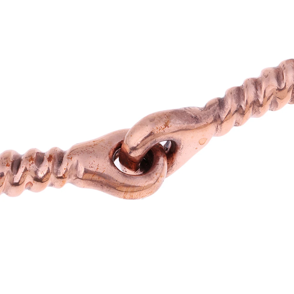 Durable Horse Snaffle Copper Winding Stiff-Bit Copper Wire Wrapped Mouth Stainless Copper Roller Bit For Horse Tack Horse Bits