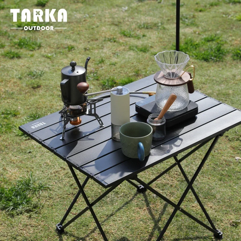 Imagem -06 - Tarka-mesa Dobrável para Camping ao ar Livre Mesa Portátil para Piquenique Churrasco Alta Resistência Alumínio Ultraleve