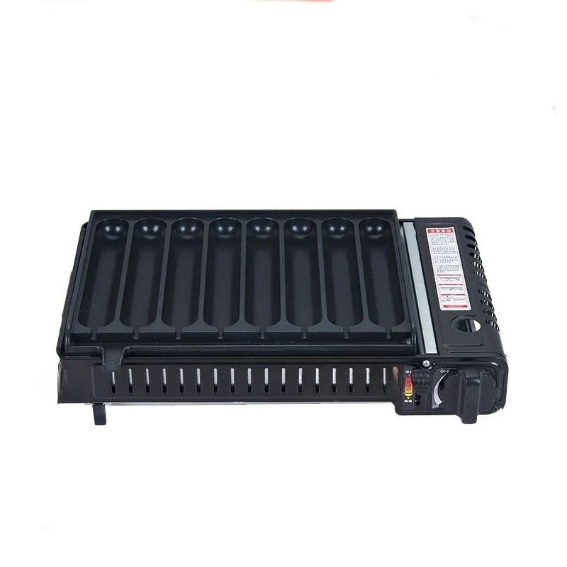 

Multifunctional cassette oven sausage grill machine golden crispy sausage night market stall commercial gas grilled starch