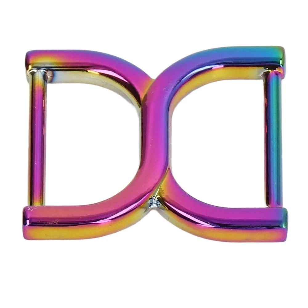 4PCS Iron Double D Rings 25mm Decorative Buckle D Rings Leather Buckle Durable Strong Craft Rings Craft Projects