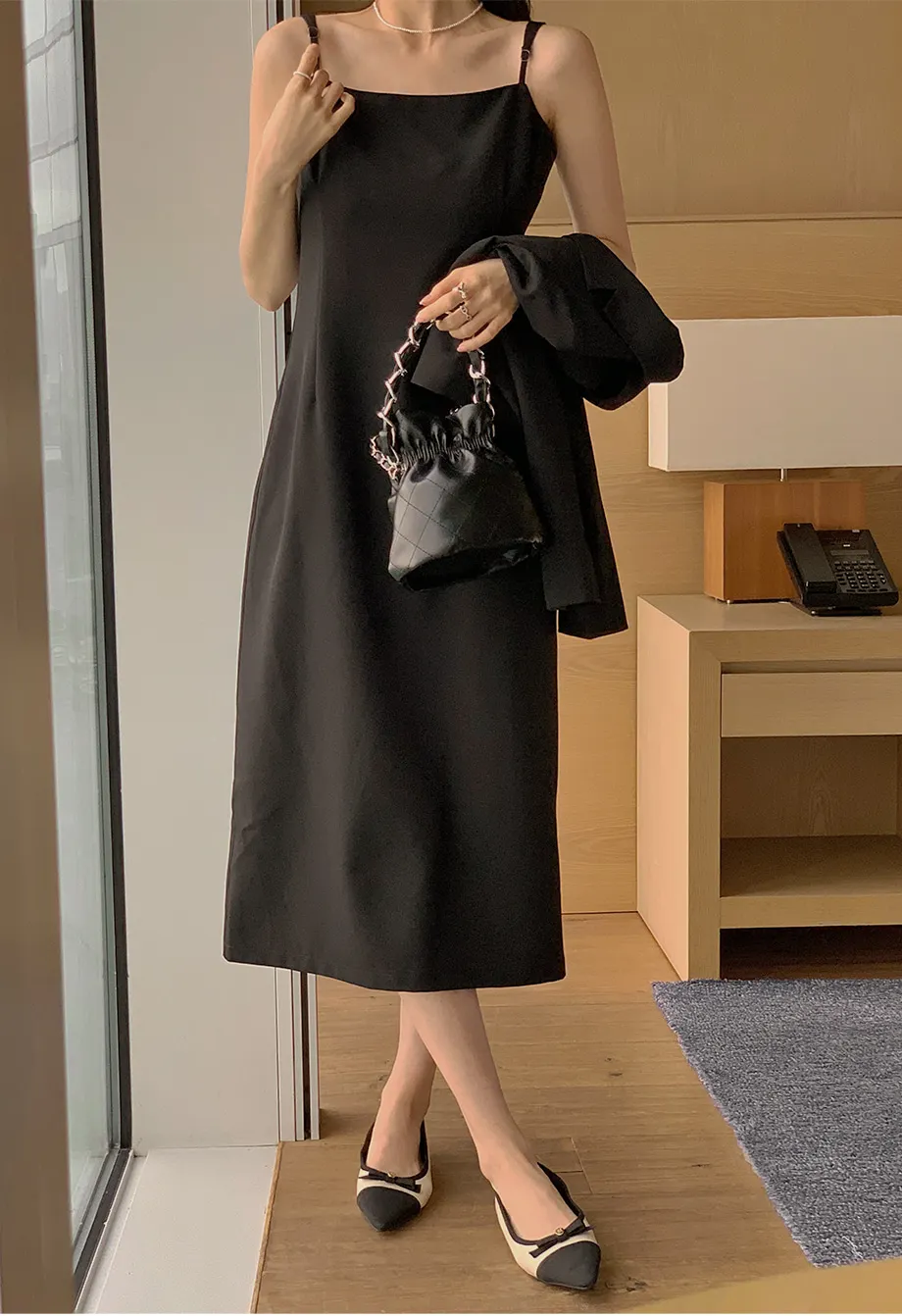 أطقم فساتين نسائية من REALEFT مكونة من قطعتين سترة قصيرة واحدة الصدر وفضفاضة بدون حمالات فستان بدون أكمام يناسب الإناث