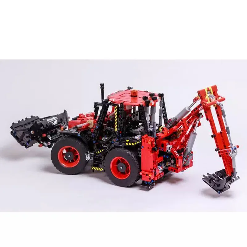 Classic Building Block MOC-150141 Backhoe Loader Splicing Assembly 2379PCS Adult and Children's Birthday Christmas Toy Gift