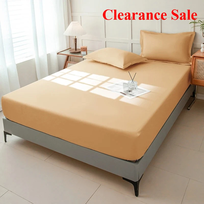 

New Waterproof Fitted Bed Sheet With 360 Elastic Band Mattress protector Cover Bedspreads for Single Double Queen Size Bedsheet
