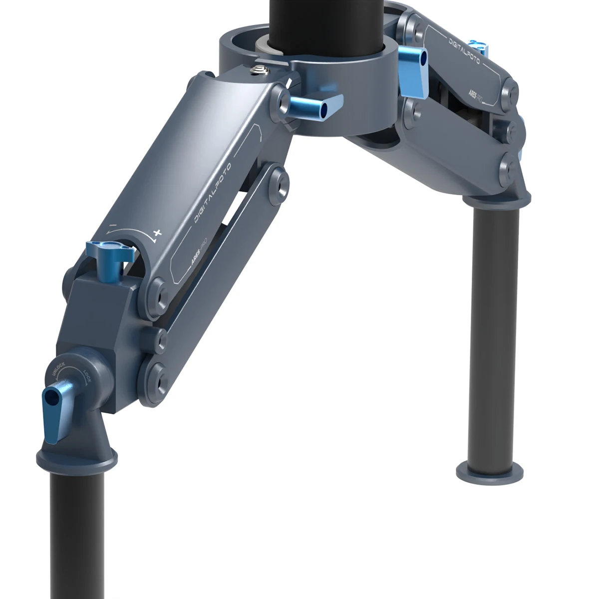 Ares-se Universal Gimbal Z Axis Spring Dual Handle Grip with Nato