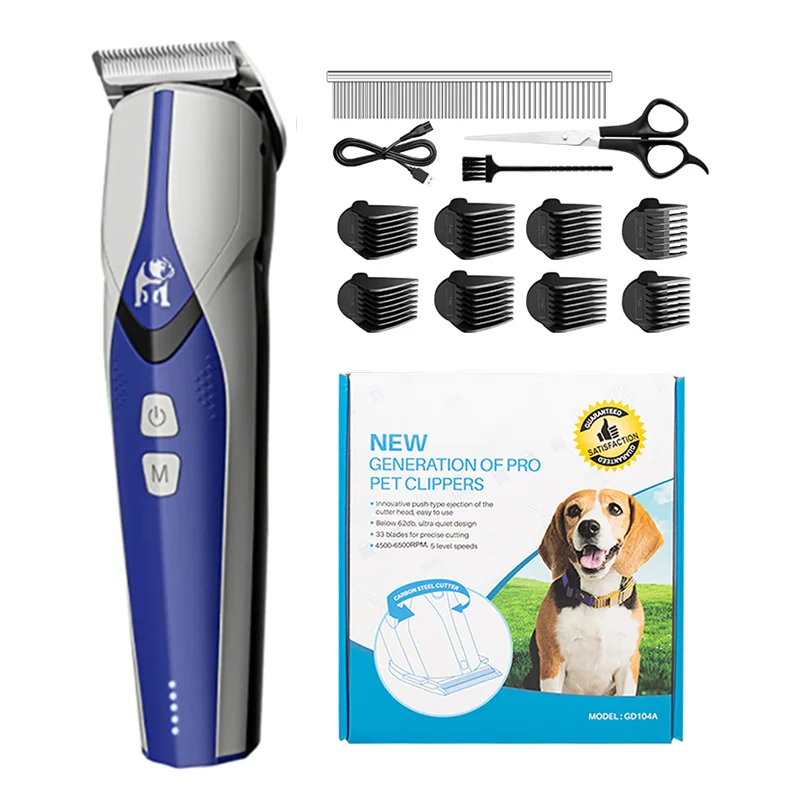 

EASTO pet dog hair clippers grooming kit professional multifunction usb cordless trimmer for pet dogs cats