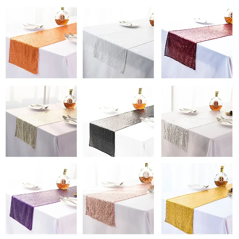 Multi-Colored Gypsophila Table Runner Decoration for Lawn Wedding Home Event Party Supplies Table Cover Runner Accessories