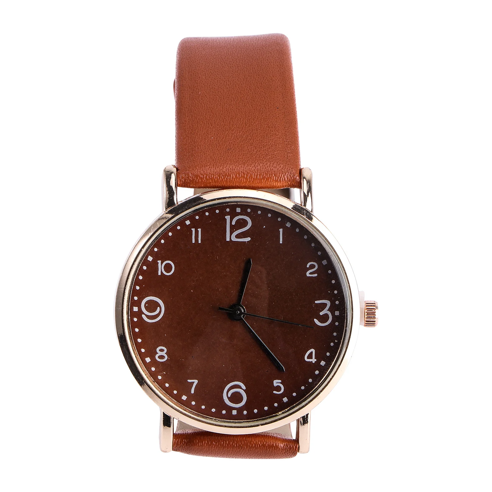 

Women Quartz Watch Black PU Strap Casual Wrist Watch Simple Surface Design Suitable for Work Party Gift