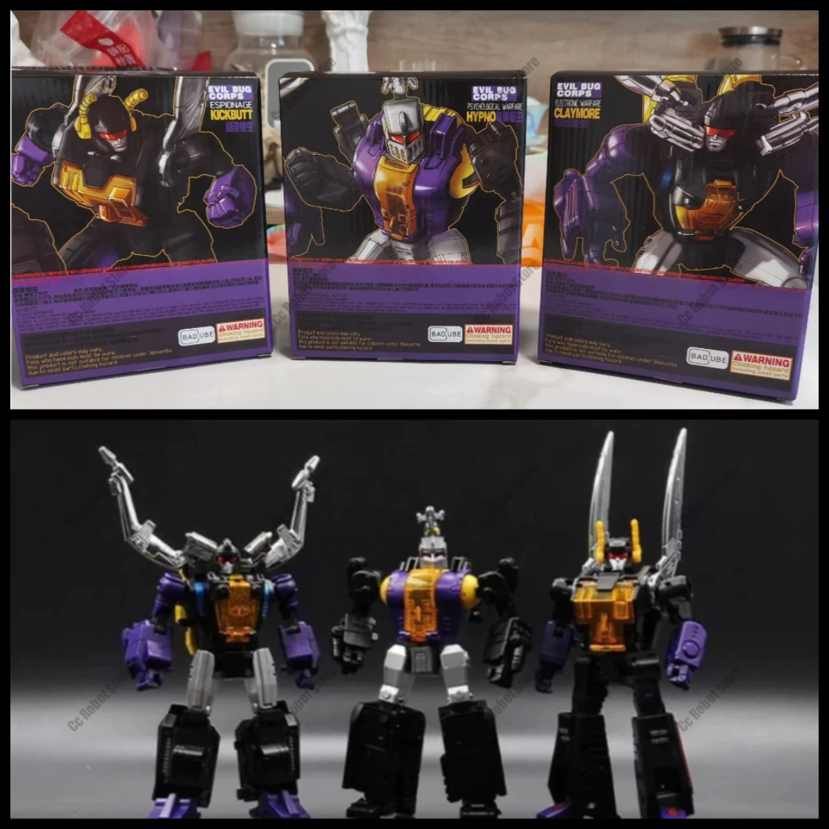 

[Абсолютно новый, в наличии] Хит продаж: Коллекционная фигурка робота BadCube BC OTS-05/06/07 (тестовая версия, Kickback)