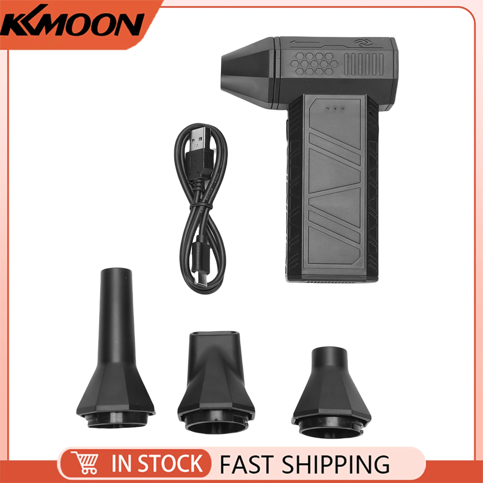 

Ручной вентилятор, высокоскоростной аккумуляторный струйный вентилятор, бесщеточный двигатель, инструмент для очистки 110000 об/мин с интерфейсом зарядки типа C