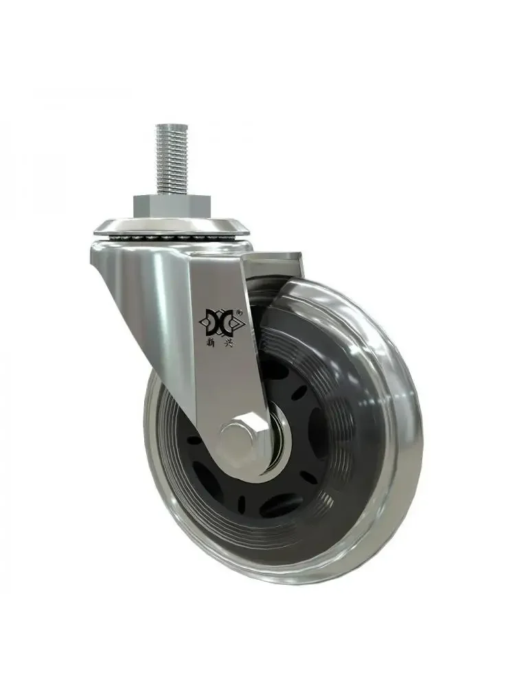 5 Pcs/Lot 3 Inch M8 Screw Pu Polyurethane Roller Ice Wheel Computer Chair Swivel Caster Silent Universal Pulley