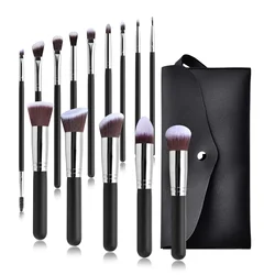 Make-Up Borstels Set 14/16 Stuks Professionele Cosmetische Wenkbrauw Gezicht Kabuki Mengen Make-Up Borstel Foundation Poeder Blush Beauty Tool