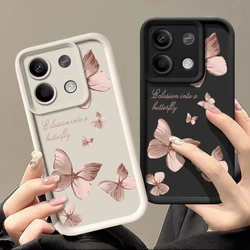 Shockproof Golden Butterfly Case For Xiaomi 11T 13T Pro Poco F6 X6 X5 M6 Pro 4G Funda Redmi Note 10 11 12 13 Pro 5G 11s Cover