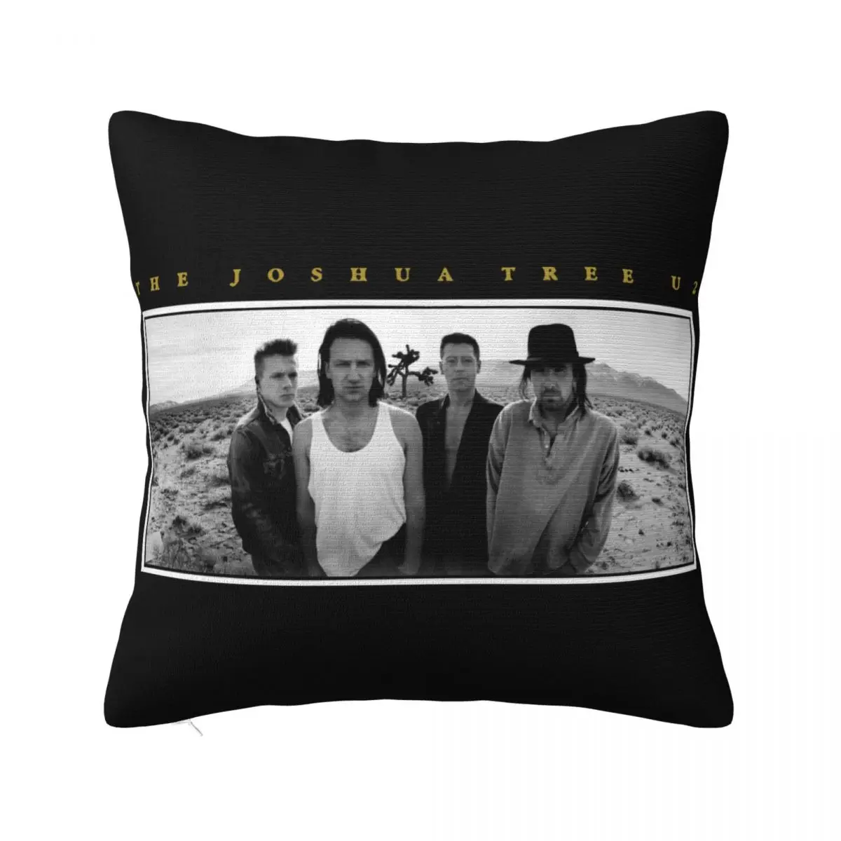 U2 Joshua Tree Official Licensed 1987 Europeon Tour W Dates S 2Xl Surprise Punk Pillow Case