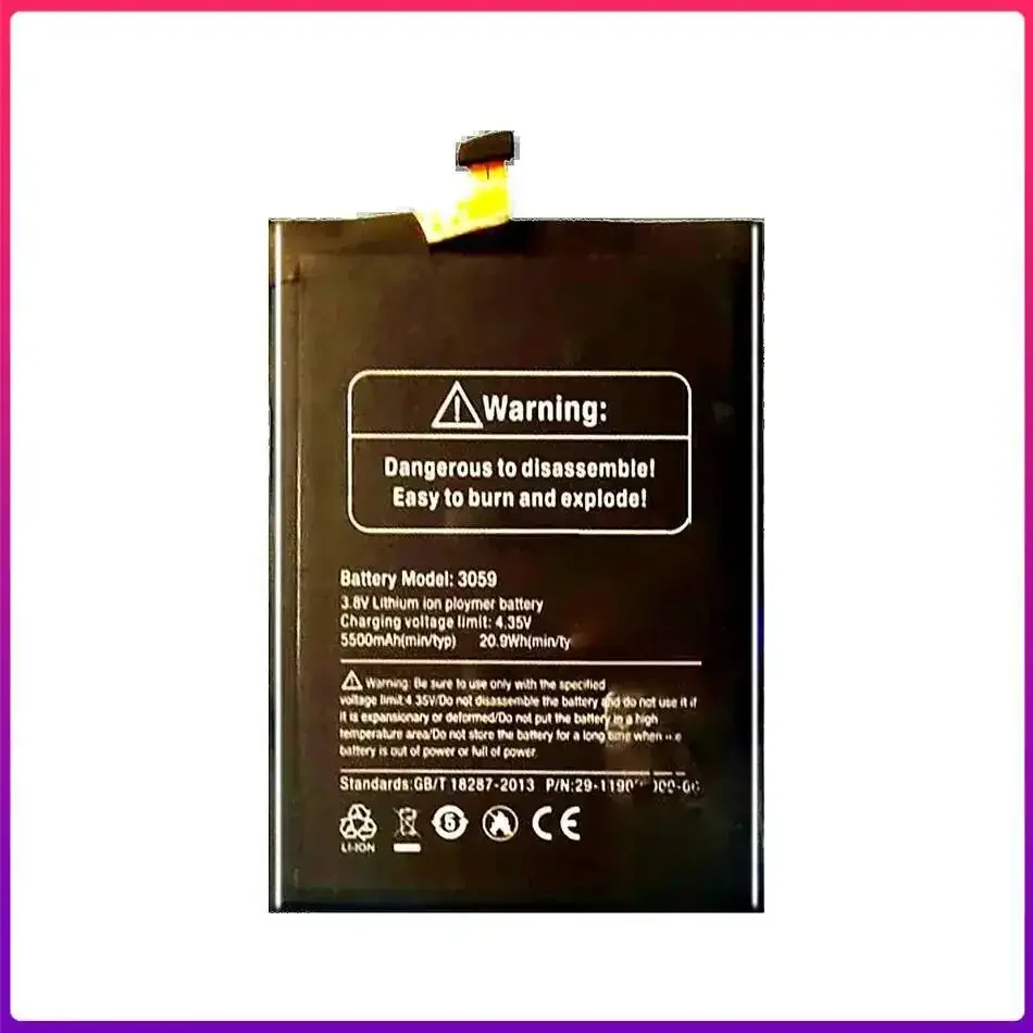 5500mAh High-Performance For Ulefone Armor X X2 3059 X X2 Replaceable Mobile Phone Battery