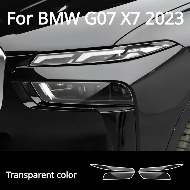 For BMW G07 X7 2023 Car Exterior Headlight Anti-scratch TPU Protective film Anti-scratch Repair film Accessories Refit
