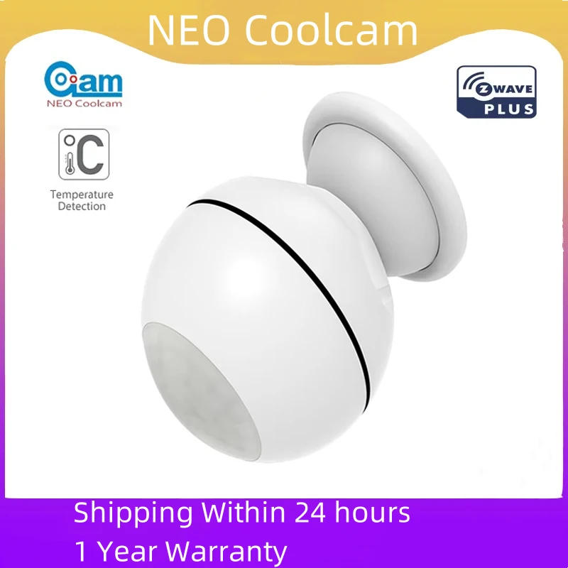 NEO COOLCAM Smart Home Z-wave Plus PIR Motion Sensor Detector Temperature Sensor Lux Z wave Alarm System Motion Sensor