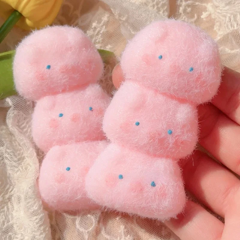 2025 Kawaii Taba Squishy Mini Cartoon Dreifach Plüsch Ferkel Drei Pandabären Mochi Weiches Anti-Stress-Mädchen Geschenk Handentspannungsspielzeug