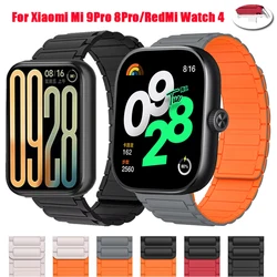 Xiaomi Mi 9 Pro 8 Pro 마그네틱 밴드 손목 밴드 팔찌 Correa RedMi Watch 4 5 시계 밴드 시계 액세서리 용 실리콘 스트랩