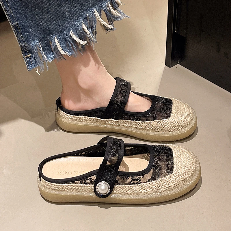 Zapatillas cómodas para mujer, ropa de verano sin cordones para exteriores, zapatillas informales suaves con suela de goma antideslizante Fierman oes