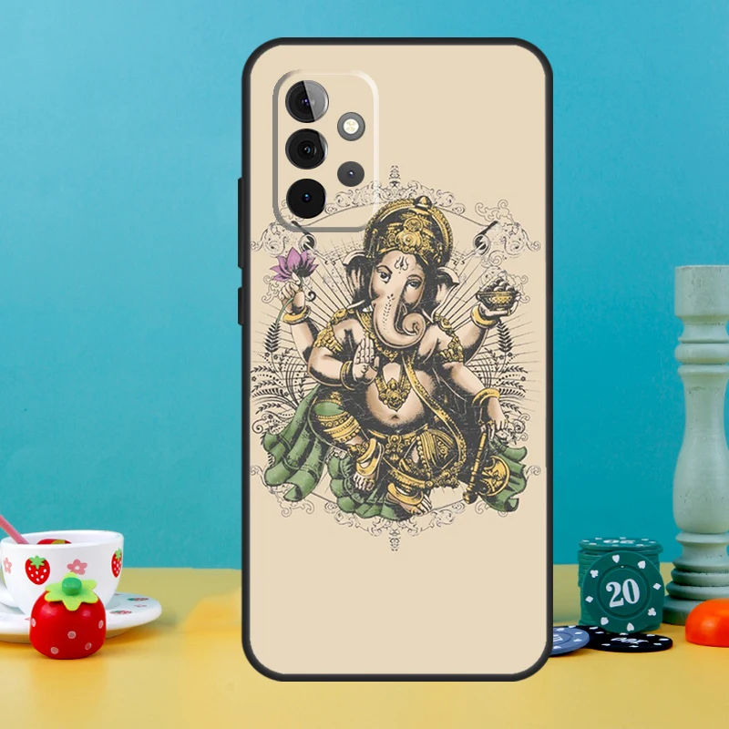 Lord Ganesha Phone Case For Samsung Galaxy A13 A23 A33 A53 A73 A14 A34 A54 A12 A32 A52 A51 A71 Cover