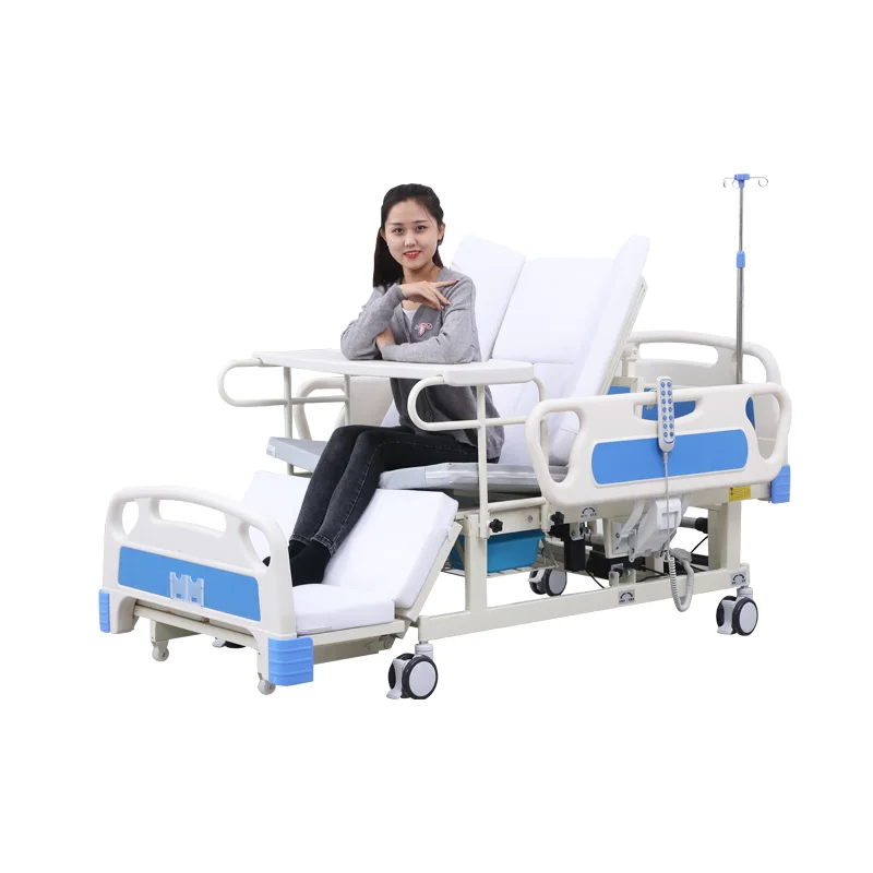 Economic fully curved manual elderly medical to prevent side slippage home multifunctional nursing bed