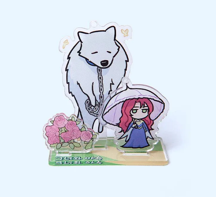 The Lady and the Beast Action Figures Acrylic Stand Anime Peripheral Kids Ornaments Girl Models Car Decoration Desktop ornament