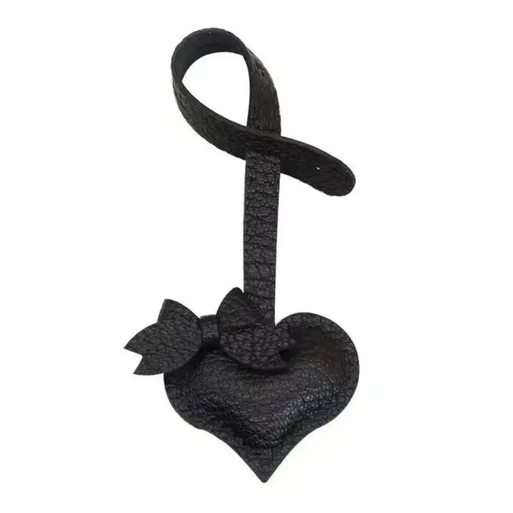 

Fashion Solid Color Heart Bag Pendant Bowknot Heart Shaped Daisy Car Keychain Soft Bag Hanging Bag