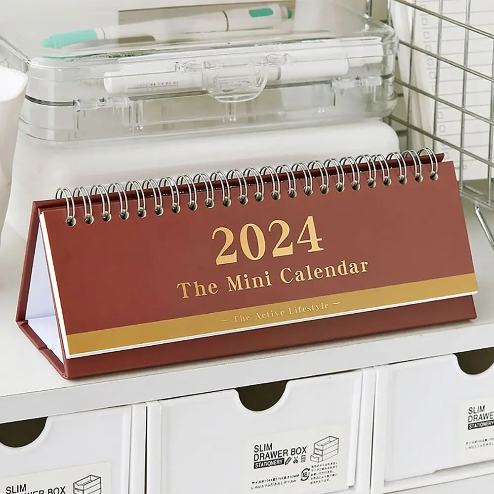 Monthly Planner 2024 Calendar High-quality Memo Itinerary Note Schedule Calendar Self Discipline Desktop Calendar Office